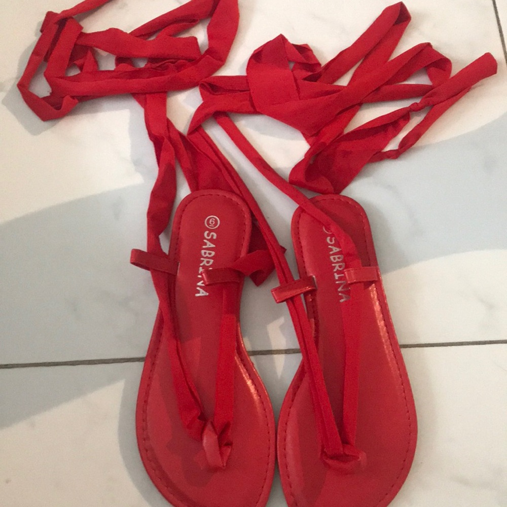 wrap up sandals by Sabrina
